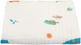 Hayisugar Baby Musselin Swaddle Decke Tücher Baby Kuscheldecke, 100x120 cm, 100% Baumwolle, 4-lagig, Decke, Babydecke, Erstlingsdecke, Kinderdecke, Wald