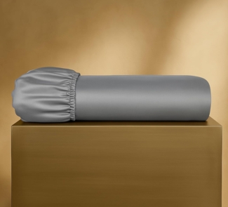 Seralino Spannbettlaken Mako Satin Spannbetttuch (100% Bio Baumwolle), 100% Bio-Baumwolle, Gummizug: rundum, Etiketten zeigen Seiten – schnelles, unkompliziertes Beziehen garantiert, Fairtrade/ GOTS zertifizierte uni Bettlaken, weich