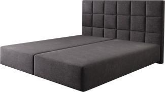 Boxspringgestell Dream-Fine 180x200 cm Mikrofaser Schwarz