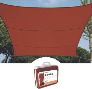 Perel SONNENSEGEL - RECHTECKIG - 2 x 3 m - FARBE: TERRACOTTA