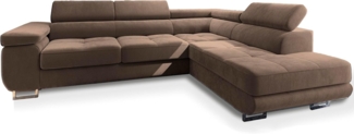 Masseno Ecksofa SELVA mit Schlaffunktion L-Form, Sofa mit Bettkasten