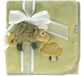Fehn Kuscheldecke 100x75 cm Chamäleon Lazy, Crazy & Pink Khaki/Olive