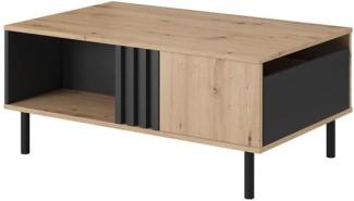 Couchtisch Maidstone Wohnzimmertisch 100x60x43cm Sand Grange Eiche anthrazit