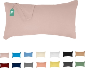 Livessa Kissenbezug 40x80 cm - Verdeckter Reißverschluss an der Langen Seite, Kopfkissenbezug aus%100 Baumwolle Jersey Stoff, Ultra weich und atmungsaktiv, Oeko-Tex Zertifiziert