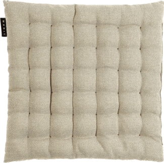 LINUM PEPPER Elegantes Sitzkissen 40x40 cm, 100% Baumwolle, Maschinenwaschbar, Bronzebraun