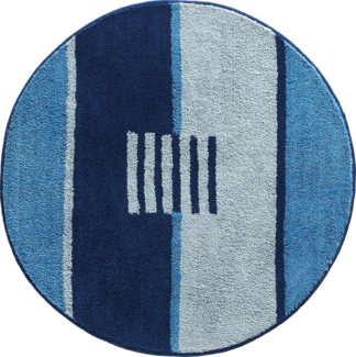 REDBEST Badematte Badematte "Houston", Höhe 20 mm, rund, Streifen