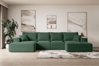 ALTDECOR Wohnlandschaft SIERRA-U-S, Couch mit Schlaffunktion, Wohnzimmer - Wohnlandschaft, Corner Sofa Bett Eckcouch Couch L-Form Schlafcouch Ausziehbar