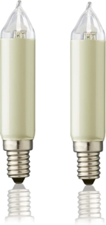 Hellum Glühlampenwerk LED-Schaftkerzen 12-16V ww 2er E14 904949