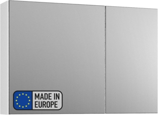 BADEDU GERS Spiegelschrank 80 cm breit, Weiß