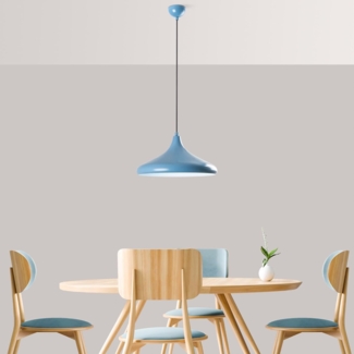 Kronleuchter, 'Eysan', 116 x 35 x 35, Hellblau
