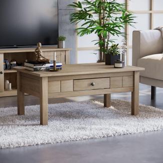 Panama Couchtisch mit Schublade, rustikal von Vida Designs