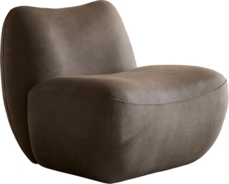 Loungesessel Zena 75x85 cm Taupe Vintage