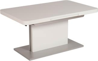 Funktionstisch ausziehbar Cardea 110(150) x 68 x 55-74 Couchtisch Weiß 16070