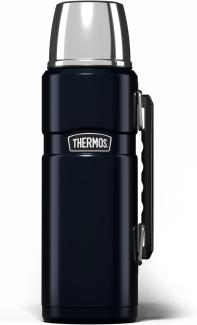 Thermos 4003. 256. 120 Isolierflasche Stainless King, 1,2 L, Edelstahl, blau