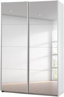 rauch möbelwerke gmbh Caracas Schwebetürenschrank, Holzwerkstoff, Weiß, 136 x 210 x 62