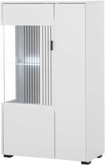 Vitrine Merced in weiß matt 75 x 125 cm