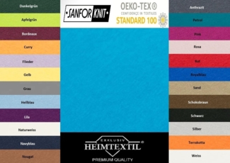 EXKLUSIV HEIMTEXTIL Marke Jersey Spannbettlaken 60 x 120 cm Türkis 100% Baumwolle Öko - Tex Zertifiziert Bed-Sheet Bettlaken Spannbetttuch Topper Leinentuch