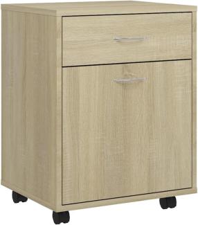 vidaXL Rollschrank Sonoma-Eiche 45x38x54 cm Holzwerkstoff 808443