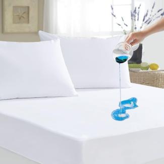 Family Bedding Matratzenschoner für Einzelbett, Frottee, 100% wasserdicht, 90x192 cm