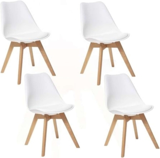 Esszimmerstuhl, schöner weißer Sitz wird Stil und Eleganz in den Raum - Atmosphera