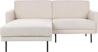 Rechtsseitiges Ecksofa BREDA Stoff Helles Beige Rechtsseitig