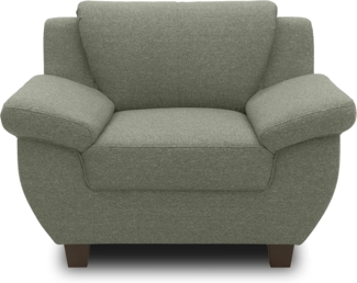 DOMO. collection Panama Sessel, Polstersessel, Einzelsessel, Sofa Garnitur, 3-2-1, grün, 108 cm