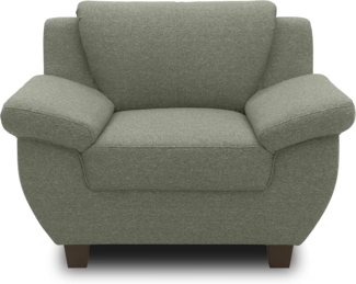 DOMO. collection Panama Sessel, Polstersessel, Einzelsessel, Sofa Garnitur, 3-2-1, grün, 108 cm