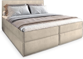 Masseno Boxbett PELLIO 180x200 cm mit Bonell Matratze und Topper