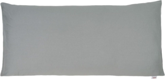 Kissenbezug ca. 40x80 cm Jersey silber-grau beties "BasicSoft"