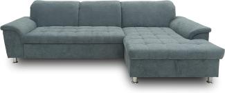 DOMO. collection Ecksofa Franzi Couch in L-Form Sofa Eckcouch Polsterecke in grau