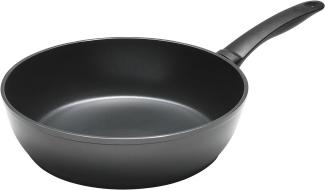 Kuhn Rikon 'Easy Induction' Bratpfanne, Aluminium schwarz, Hohe Pfanne, Ø 24 cm