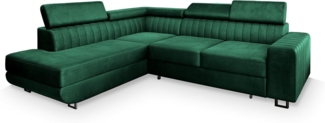 Masseno Ecksofa NOLA mit Schlaffunktion L-Form, Sofa mit Bettkasten