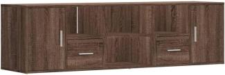 Eckregal Braun Eichen-Optik 160x40x45 cm Holzwerkstoff 3307825