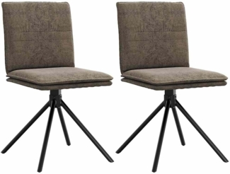 vidaXL Esszimmerstuhl Dunkelgraues 4101280