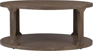 Couchtisch Ø 100x45 cm Natur aus Mangoholz WOMO-Design