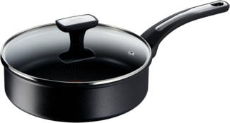 Tefal Schmorpfanne TEFAL Schmorpfanne + Deckel Ø 24cm Selection, Aluminium (Set, 2-tlg, 1 Pfanne + 1 Deckel)