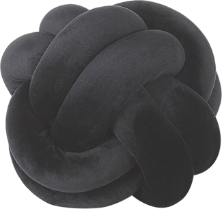 Dekokissen Ohne Muster MALNI Samtstoff 20 x 20 cm Schwarz