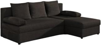 Designer Sofa Cali mit Stauraum und Schlaffunktion Braun Rechts