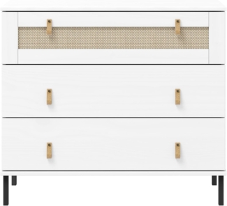 Woodroom Sideboard Valenica, Kiefer massiv lackiert, BxHXT 90 x 80 x 40 cm