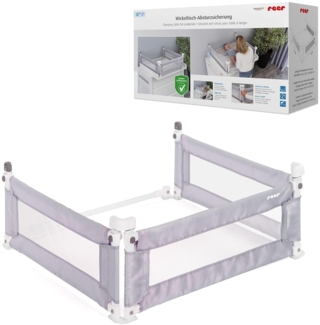 reer Wickeltisch-Absturzsicherung | U-förmige Wickeltisch-Sicherung | mit hohen Seitenteilen | praktisches Stecksystem | abnehmbarer Bezug
