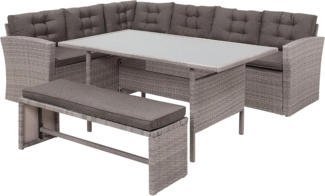Ecksofa Lounge Set VITERBO Grau