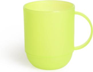 Excelsa Rainbow Mug 0. 35 Liter, Kunststoff, Grün, 8 x 10 x 8 cm
