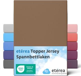 etérea Jersey Topper Spannbettlaken Spannbetttuch Stucco 140x200 - 160x200 cm