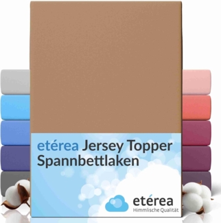 etérea Jersey Topper Spannbettlaken Spannbetttuch Stucco 140x200 - 160x200 cm