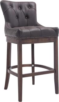 CLP Barhocker Lakewood Echtleder, Antik gepolstert antik dunkel,braun
