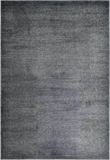 HOME DELUXE Kurzflor Teppich FOFI - 200 x 140 cm Grau