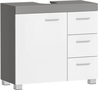 Vasagle Waschbeckenunterschrank mit Füßen, 3 Schubladen, 30 x 70 x 64 cm