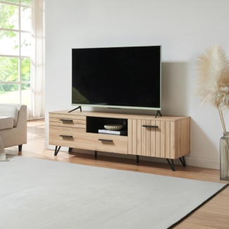 Fernsehschrank Noppen 150x38x49 cm Eicheoptik [en. casa]