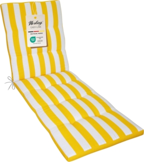 Herlag Liegenauflage Mia, Auflage Gartenliege 200x60x5cm Easy-Drop Bänder