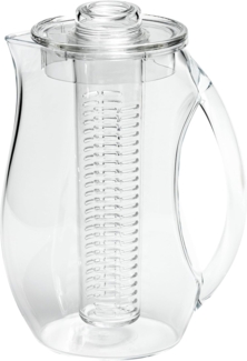Grunwerg Acryl Infusion Natürlichen Geschmack Wasser Krug Krug mit Herausnehmbaren Einsatz Frisches Obst, Klar, 2Liter